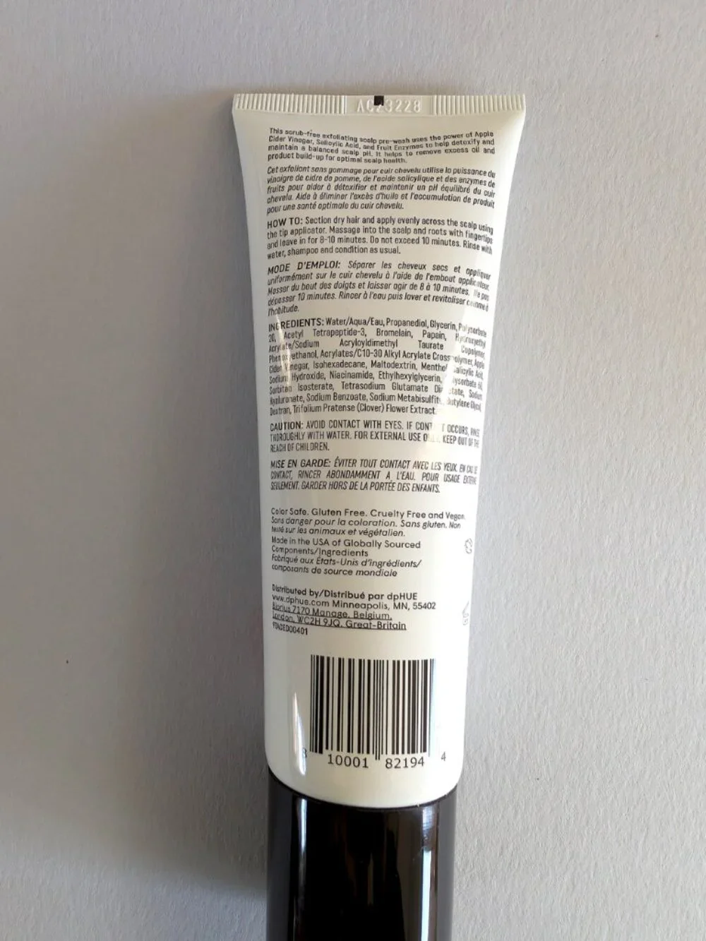dp Hue ACV Apple Cider Vinegar Salicylic Acid Exfoliating Scalp Detox 4 oz NEW